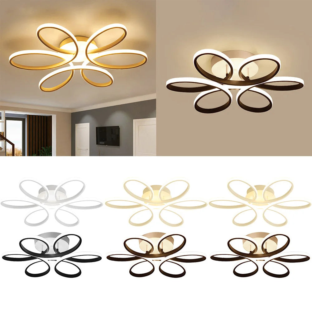 12W Three Colors Chandelier Led Ceiling Lights Modern Style 220V Lamp Three Colors Lamps Surface Installation AC Home-Appliance