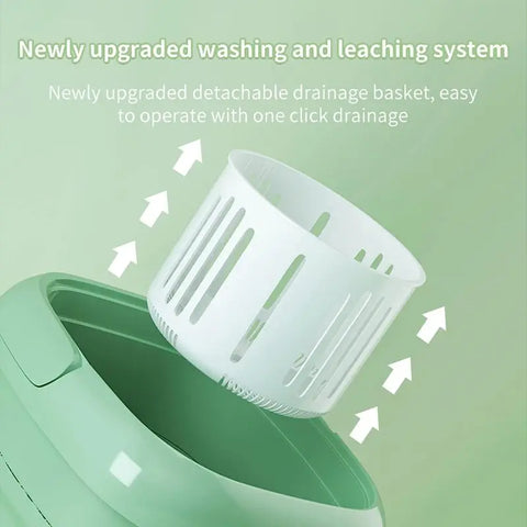 4.5L Folding Portable Washing Machine Big Capacity with Spin Dryer Bucket