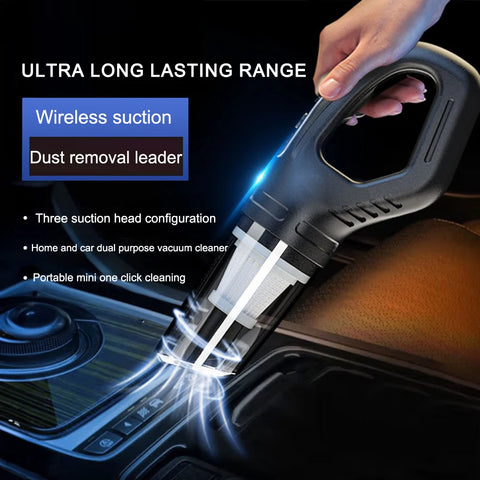 12W Car Wet Dry Vacuum Cleaner USB Rechargeable Cordless Vacuum Cleaner Multipurpose Vacuum for Vehicle/Home/Office/Pet Hair