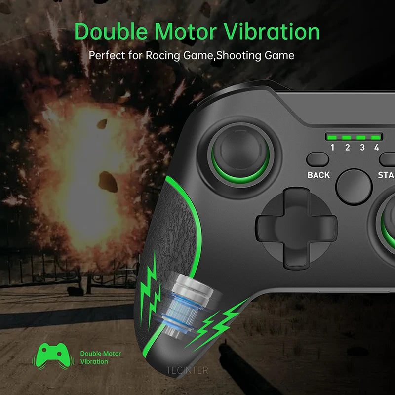 2.4G Wireless Game Controller Gaming Accessories Gamepad For Steam PC Joystick Controle Joypad